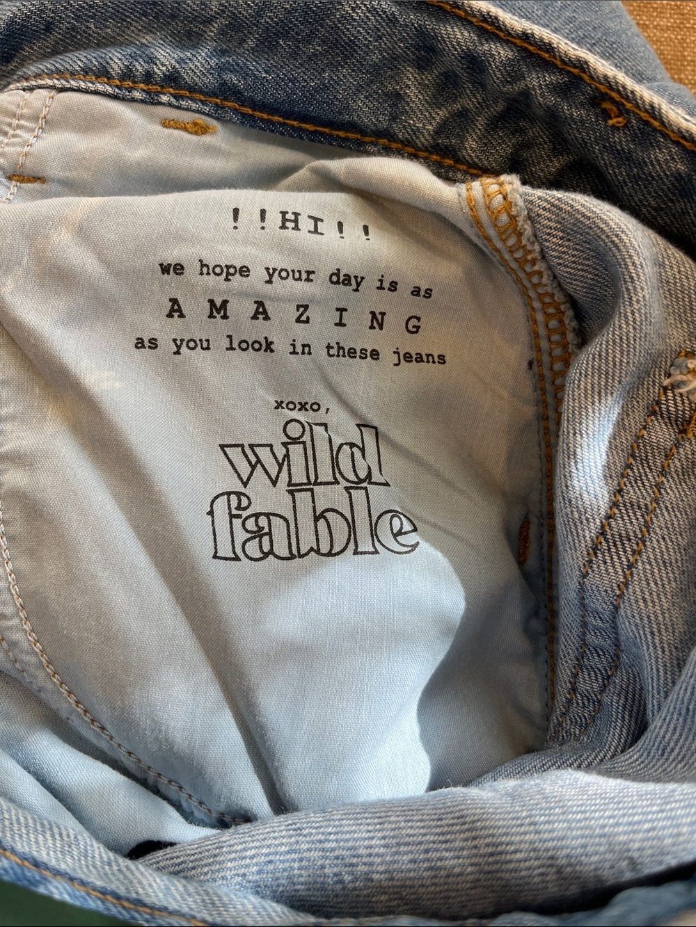 🧋NWT Wild Fable Rigid Denim Mid Rise Cargo Jeans Size 6 | 31" Inseam carpenter - Picture 11 of 12